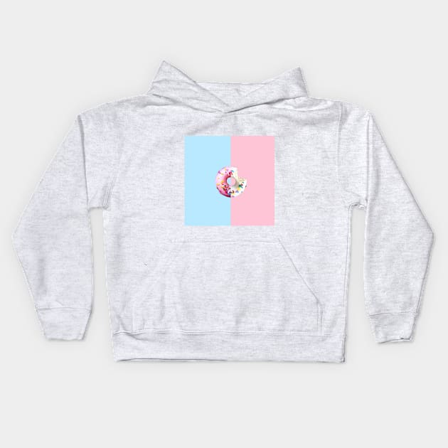 donut surrealism Kids Hoodie by Evolution17